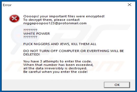 NIGG3R Ransomware
