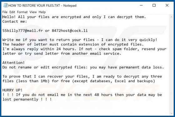 Cwkkbzomdxj Ransomware