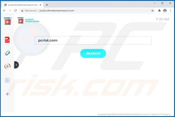 UltimateStreamSearch Browser Hijacker