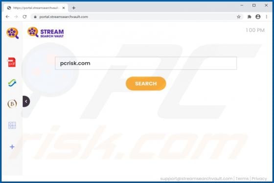 StreamSearchVault Browser Hijacker