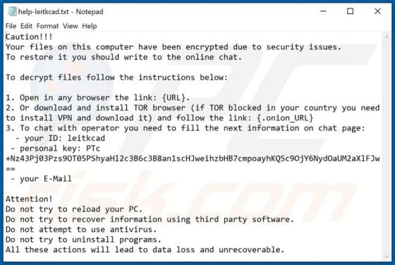 Leitkcad Ransomware