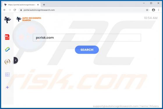 AutoIncognitoSearch Browser Hijacker
