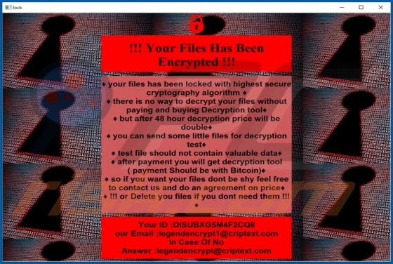 Legend Ransomware