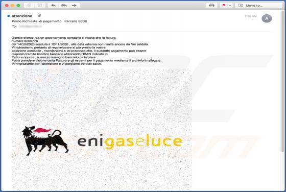 EniGaseLuce Email Virus