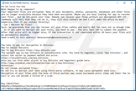 Rastar Ransomware