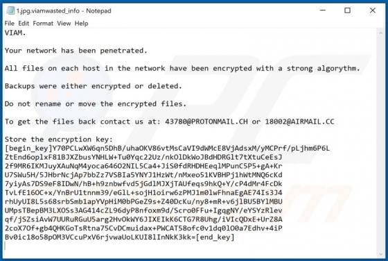 VIAM Ransomware
