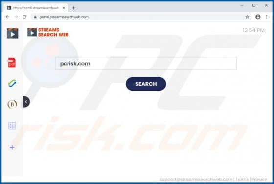 StreamsSearchWeb Browser Hijacker