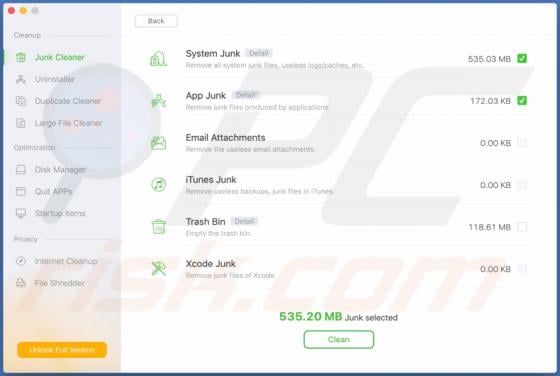 AweCleaner Unwanted Application (Mac)
