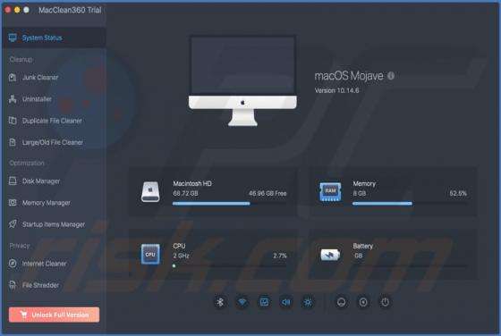 MacClean360 Unwanted Application (Mac)