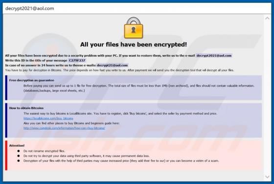 2021 Ransomware