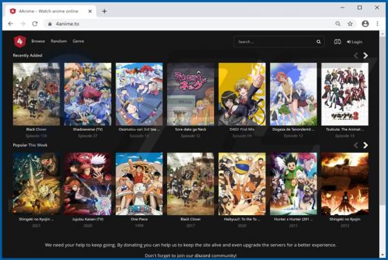 4anime.to Suspicious Website