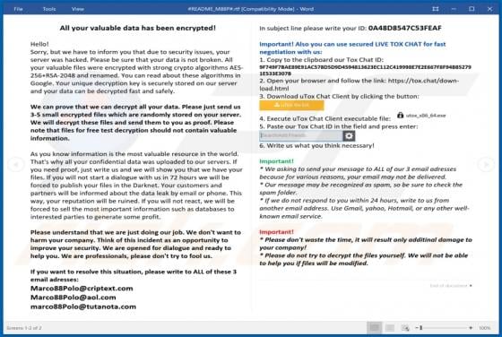 M88P Ransomware