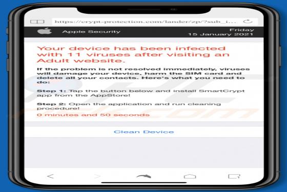 Crypt-protection.com POP-UP Scam (Mac)
