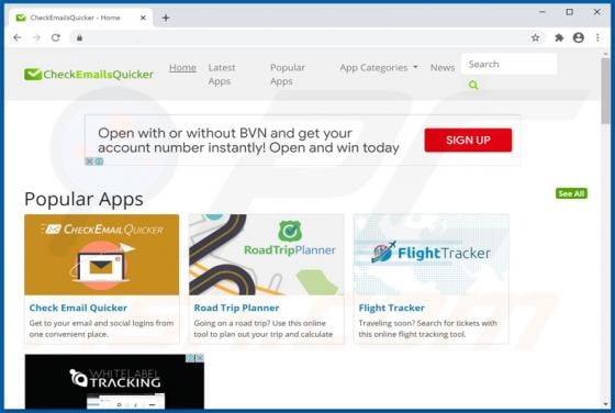 CheckEmailsQuicker Adware