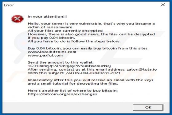 ZaToN Ransomware
