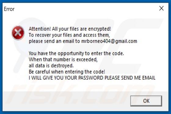 B0rn30L0ck3D Ransomware