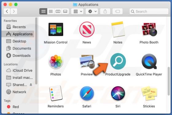 ProductUpgrade Adware (Mac)