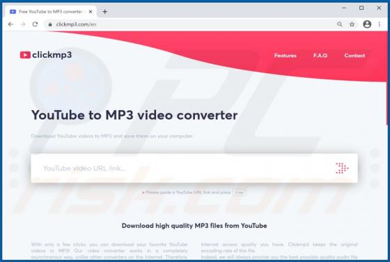 Clickmp3.com Suspicious Website