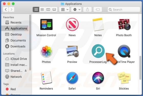 ProcesserLog Adware (Mac)