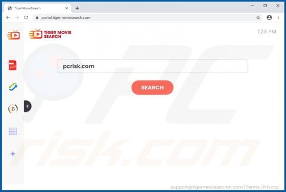 TigerMovieSearch Browser Hijacker
