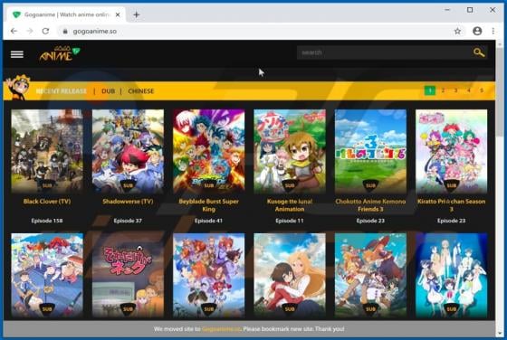 Gogoanime.so Suspicious Website