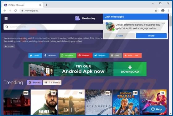 Moviesjoy Suspicious Website