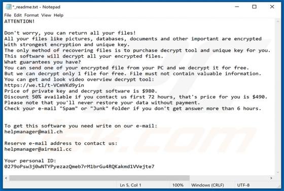 Cosd Ransomware