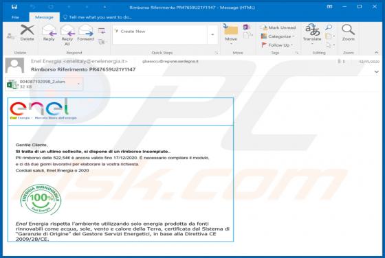 Enel Email Virus