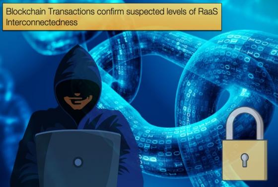 Blockchain Transactions confirm suspected levels of RaaS Interconnectedness
