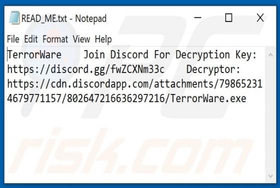TerrorWare Ransomware