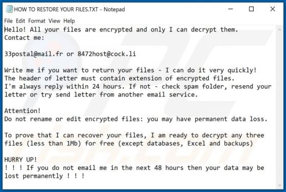 Yulnedxmo Ransomware