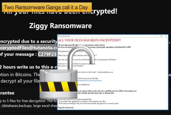 Two Ransomware Gangs call it a Day