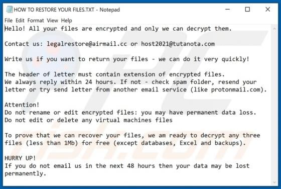 Txziyp Ransomware