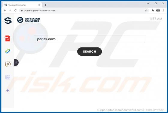 TopSearchConverter Browser Hijacker