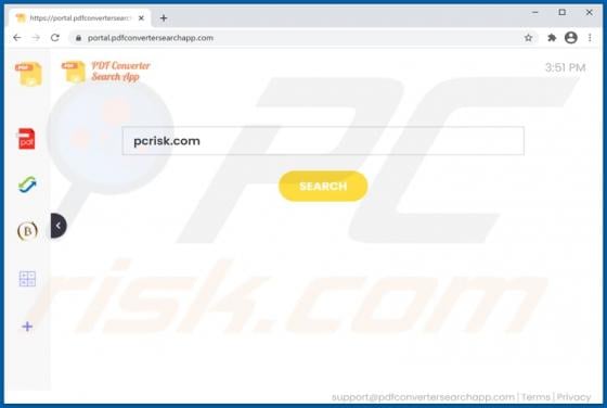 PDFConverterSearchApp Browser Hijacker 
