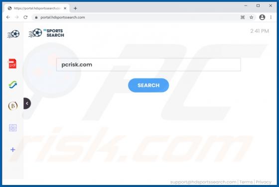 HDSportsSearch Browser Hijacker