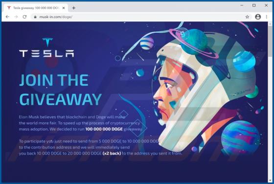 Doge Giveaway Scam