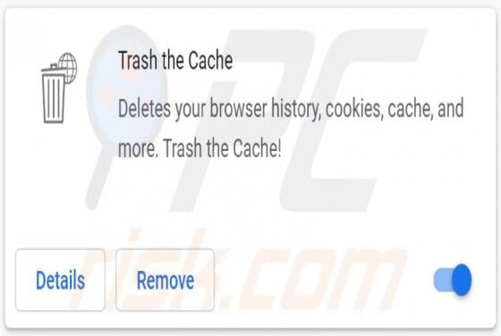 Trash The Cache Adware