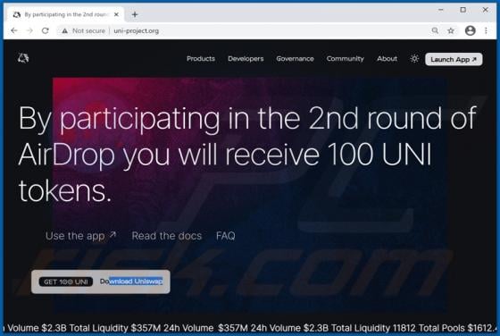 Uniswap Giveaway Scam