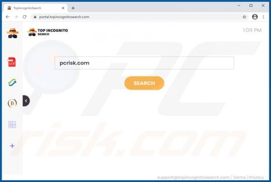 TopIncognitoSearch Browser Hijacker