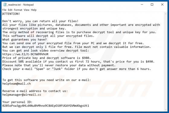 Tirp Ransomware