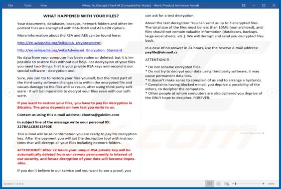 Elantra Ransomware