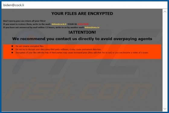 Biden Ransomware