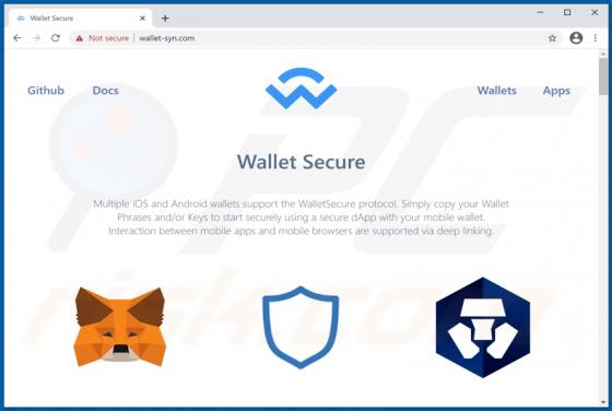 Wallet Secure POP-UP Scam