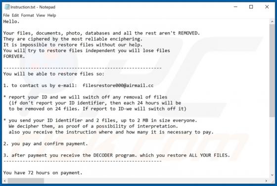 Secure (Thanos) Ransomware