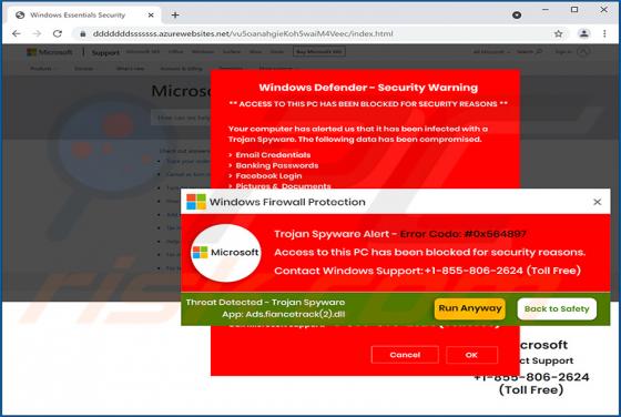 Error Code: #0x564897 POP-UP Scam