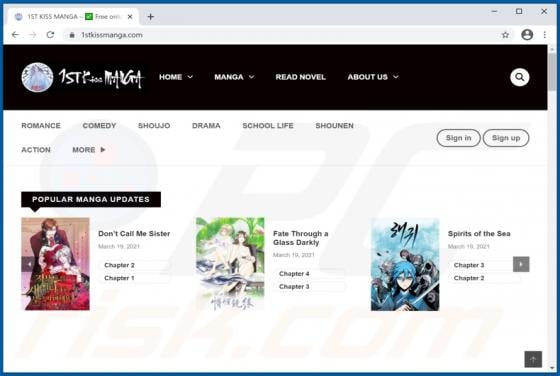 1stkissmanga.com Suspicious Website