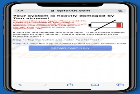 Optavut.com POP-UP Scam (Mac)
