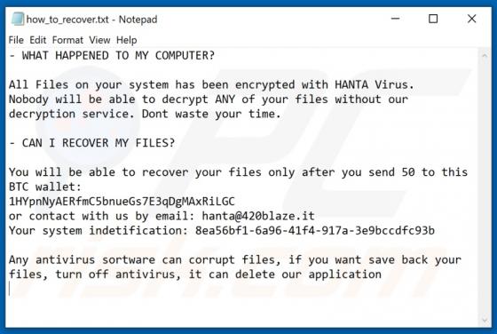 HANTA Ransomware