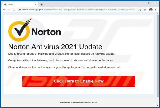 Norton Antivirus 2021 Update POP-UP Scam